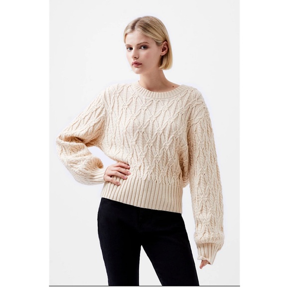 French Connection Layon Jini Sweater Cream XS - Picture 1 of 10